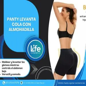 Panty Levanta Cola Con Almohadilla 🍑: Moldea tu Figura con Confort - Panty Levanta Cola Con Almohadilla 🍑