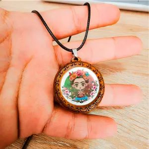 Collar Frida Kahlo Muñeca Flores Unisex