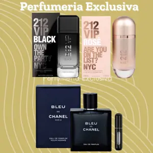 Duo de Elegancia: Bleu Chanel & 212 VIP Black/Rose - Bleu Chanel +212 vip black+212 rose