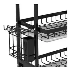 Escurridor de Cocina de 3 Niveles: ¡Organización y Estilo para tu Encimera! - Escurridor De Cocina 3 Niveles para Plat