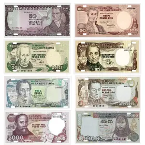 8x Placas Decorativas: Revive la Nostalgia de Billetes Clásicos - 8x Placas Decorativas Billetes Clasico
