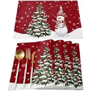 Juego de Individuales Navideños x 4 Unidades - Juego de Individuales Navideños x 4 Unid