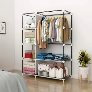 Closet Ropa Organizador Cubierto Estante: ¡El Almacenamiento Perfecto para tu Ropa! - Closet Ropa Organizador Cubierto Estante