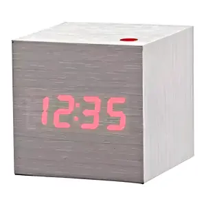 Reloj Digital con Estilo Madera y Alarma - Reloj Digital Estilo Madera Alarma