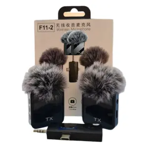 Micrófono Inalámbrico de Solapa F11: Libertad de Sonido Profesional - Microfono Inalambrico Tipo Solapa -F11-2