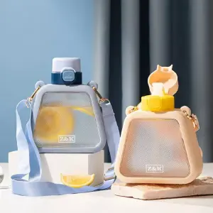 Botella de Agua con Sorbete y Funda: ¡Hidratación Perfecta en Cualquier Lugar! - Botella De Agua C/sorbete Y Funda