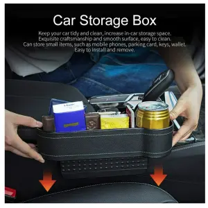 Organizador Inteligente para Tu Coche: ¡Adiós al Desorden! - Organizador Carro Bolsillo Porta Vaso