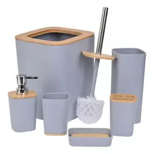 Juego de Baño Cuadrado de 6 Piezas: Elegancia y Sofisticación para tu Baño - Juego De Baño Cuadrado 6 Piezas