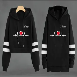 Buzo "Corazón Electro" para Parejas - Buzo, Buso Hoodie Pareja Corazon Electro