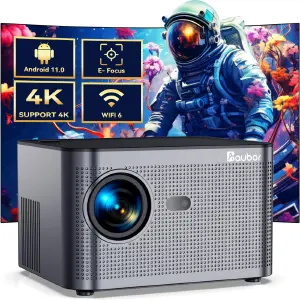 Proyector Inteligente 4K Baubor Hy350: Tu Cine Privado en Casa - Proyector Smart 4k 700ansi Baubor Hy350