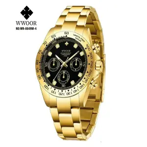 Reloj WWOOR Cronógrafo WR-8849M-4: Elegancia y Precisión en tu Muñeca - NO:WR-8849M-4 RELOJ WWOOR CRONOGRAFO MET