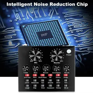 Tarjeta de Sonido Mezclador V8 Bluetooth: Tu Estudio de Grabación Portátil - Tarjeta de sonido mezclador v8 bluetoot