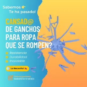 ✅ Colgador Metálico para Ropa con 8 Clips: ¡Organización sin Límites! - ✅ GANCHO METÁLICO ROPA 8 CLIPS 👙👚🩱👕
