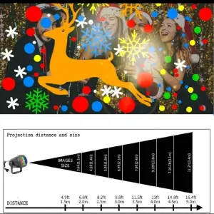 X 2 Proyector de Figuras Navideñas: Crea una Magia Invernal - X 2 PROYECTOR FIGURAS NAVIDAD
