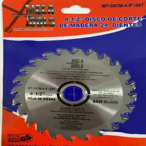 Disco de Corte para Madera de 4 1/2" con 40 Dientes - Disco para corte madera 4 1/2" 40D