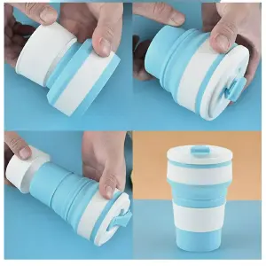 Vaso Plegable Reutilizable: Tu Compañero Versátil de 500ml - Vaso Taza Plegable Reutilizable 500ml