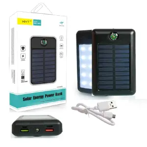 Banco de energía solar y eléctrica para celulares - Power Bank Solar Y Eléctrica Celulares