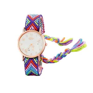 Reloj Dorado Tejido Artesanal Mujer: Elegancia y Estilo - Reloj Dorado Tejido Artesanal Mujer