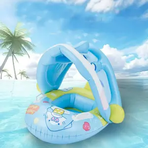 Flotador para Bebés con Carpa: ¡Seguridad y Diversión en el Agua! - FLOTADOR PARA BEBES CON CARPA