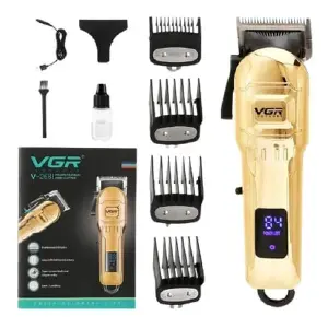 Máquina Peluquera VGR-268 GOLD CORDLESS: Experimenta la libertad de un corte de pelo profesional en cualquier lugar - Máquina peluquera VGR-268 GOLD CORDIESS