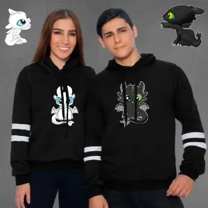 Buzos "Chimuelo" para Parejas: ¡Estilo y Comodidad Inigualables! - Buzo, Buso Hoodie PAREJA CHIMUELO