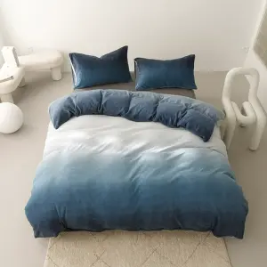 Funda de Edredón Digital de Franela Azul Q: La comodidad que siempre has deseado - Funda Duvet Digital De Franela Azul Q
