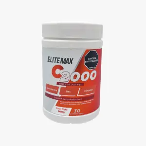 VITAMINA MAX C2000 300g ELITEMAX: El Complemento Alimenticio Completo para Atletas - VITAMINA MAX C2000 300g ELITEMAX