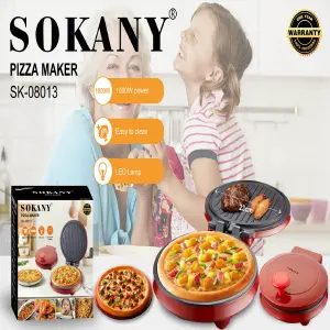 Máquina para Pizzas Sokany Sk-08013: Tu Pizzería Casera - Maquina para Pizzas Sokany Sk-08013