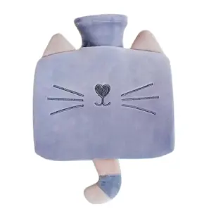 Bolsa de Agua Caliente Premium Gris: Tu Aliada contra el Dolor - Bolsa Agua Caliente Alivio Dolor Gris