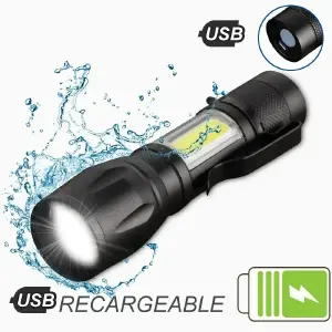 Mini Linterna Táctica Recargable USB: Tu Aliada de Bolsillo - Mini Linterna Tactica Recargable USB