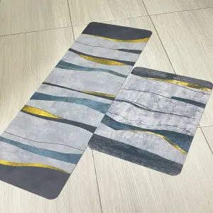 TAPETE DE COCINA MARMOLEADO: Elegancia y funcionalidad para tu hogar - TAPETE DE COCINA MARMOLEADO