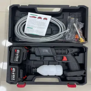 HIDROLAVADORA 2 BATERIAS HE-055: ¡Potencia Inalámbrica para una Limpieza Impecable! - HIDROLAVADORA 2 BATERIAS HE-055