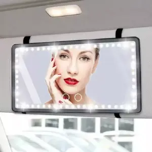 Espejo con Luz LED para Coche: Tu Compañero de Viaje Perfecto - ESPEJO CON LUZ PARA CARRO