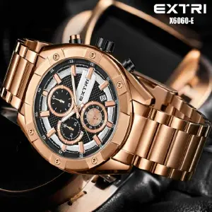 X6060-E: Elegancia y Precisión en Tu Muñeca - X6060-E RELOJ EXTRI METALICO HOMBRE