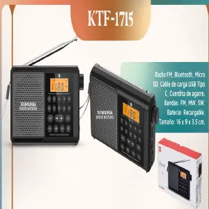 Descubre el Radio KTF-1715: Tu Compañero Musical Ideal - RADIO KTF-1715