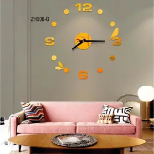 RP-ZH006-G: Transforma Tu Espacio con un Reloj de Pared 3D Adhesivo - RP-ZH006-G RELOJ ANÁLOGO ADHESIVO 3D