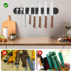 Soporte Magnético para Cuchillos de 33 cm: Organización y Estilo en Tu Cocina - Soporte Imán Para Cuchillos 33Cm