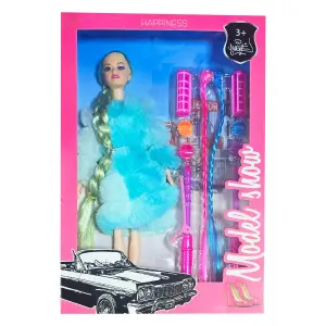 Muñeca de Ensueño con Vestido Elegante y Accesorios - Muñeca Vestido Elegante Accesorios