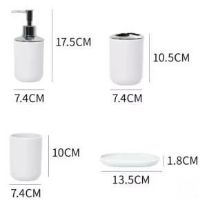 Sets de Accesorios de baño 4 piezas: Elegancia y funcionalidad para tu hogar - Sets de Accesorios de baño 4 piezas