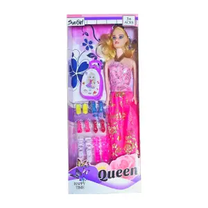 Muñeca Elegante: Vestido, Zapatos y Bolso, ¡Moda y Estilo! - Muñeca Vestido Zapatos Bolsa Moda Fashio