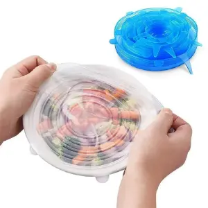 Set de Tapas de Silicona: 6 Piezas para una Cocina Moderna - Set de tapas de siliconas 6 piezas