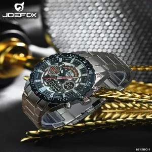 Reloj 1815BG-1 JOEFOX: Elegancia Metálica para el Hombre Moderno - 1815BG-1 JOEFOX METÁLICO PLATEADO HOMBRE