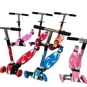 Patineta "Líneas" de 3 Ruedas: ¡Deslízate con Estilo y Diversión! - Patineta Lineas 3 Ruedas