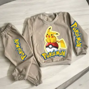 Sudadera Deportiva ÑO Pokemon Beige