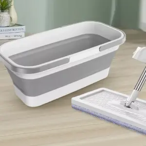 Trapero Plegable + Balde: Limpieza Fácil y Eficaz - Trapero Plegable + Balde Aseo Hogar