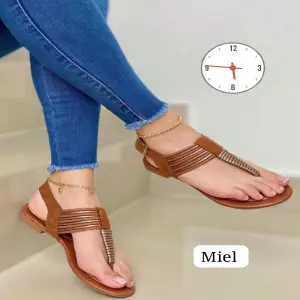 SANDALIA PLANA REF. DOROTHEA: Elegancia y Comodidad en Cada Paso - SANDALIA PLANA REF. DOROTHEA