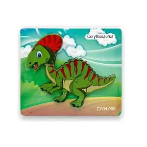 Rompecabezas Didáctico Dinosaurio Multicolor: ¡Aventura Jurásica para Pequeños Exploradores! - Rompecabezas Didáctico Dinosaurio Multic