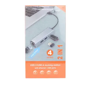 Hub USB Tipo C Dual RJ45 LH032: Conectividad Inigualable - Hub Usb Tipo C Dual Rj45 Lh032