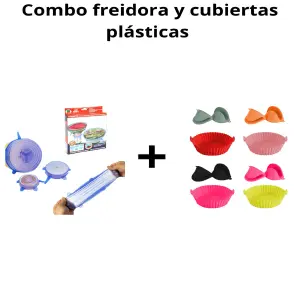 Combo Revolucionario: Freidora de Aire y Cubiertas Protectoras de Plástico - Combo freidora + Cubiertas plasticas