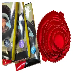 Moldes de Silicona para Freidora de Aire - ¡Pack x6 para una Cocina Más Fácil! - Moldes De Silicona Para Olla Freidora x6
